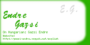 endre gazsi business card